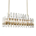 Clarion 48" Rectangular Crystal Chandelier