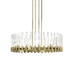 Julian 32" Round Glass Chandelier