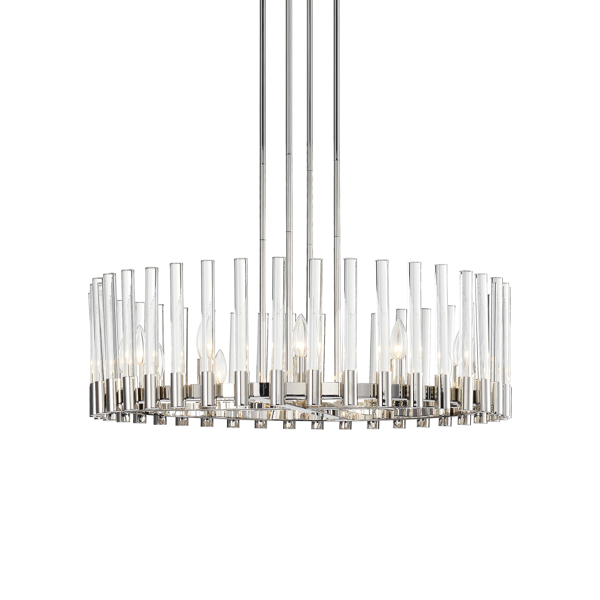 Julian 32" Round Glass Chandelier