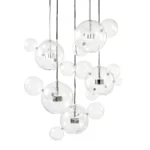 Satellite 44" Glass Globe Multi-Pendant