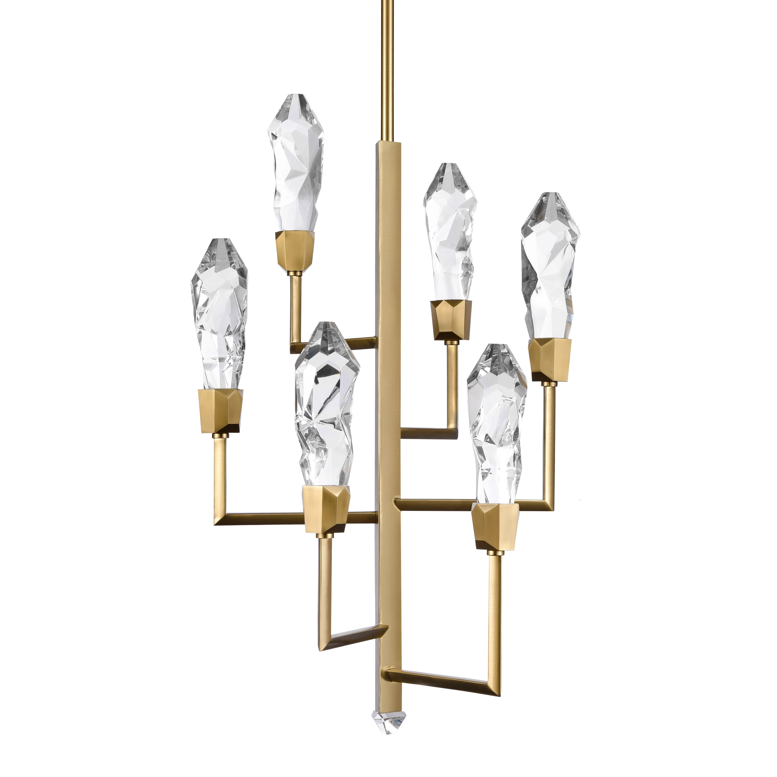 Angelus 18" Crystal Tiered Chandelier