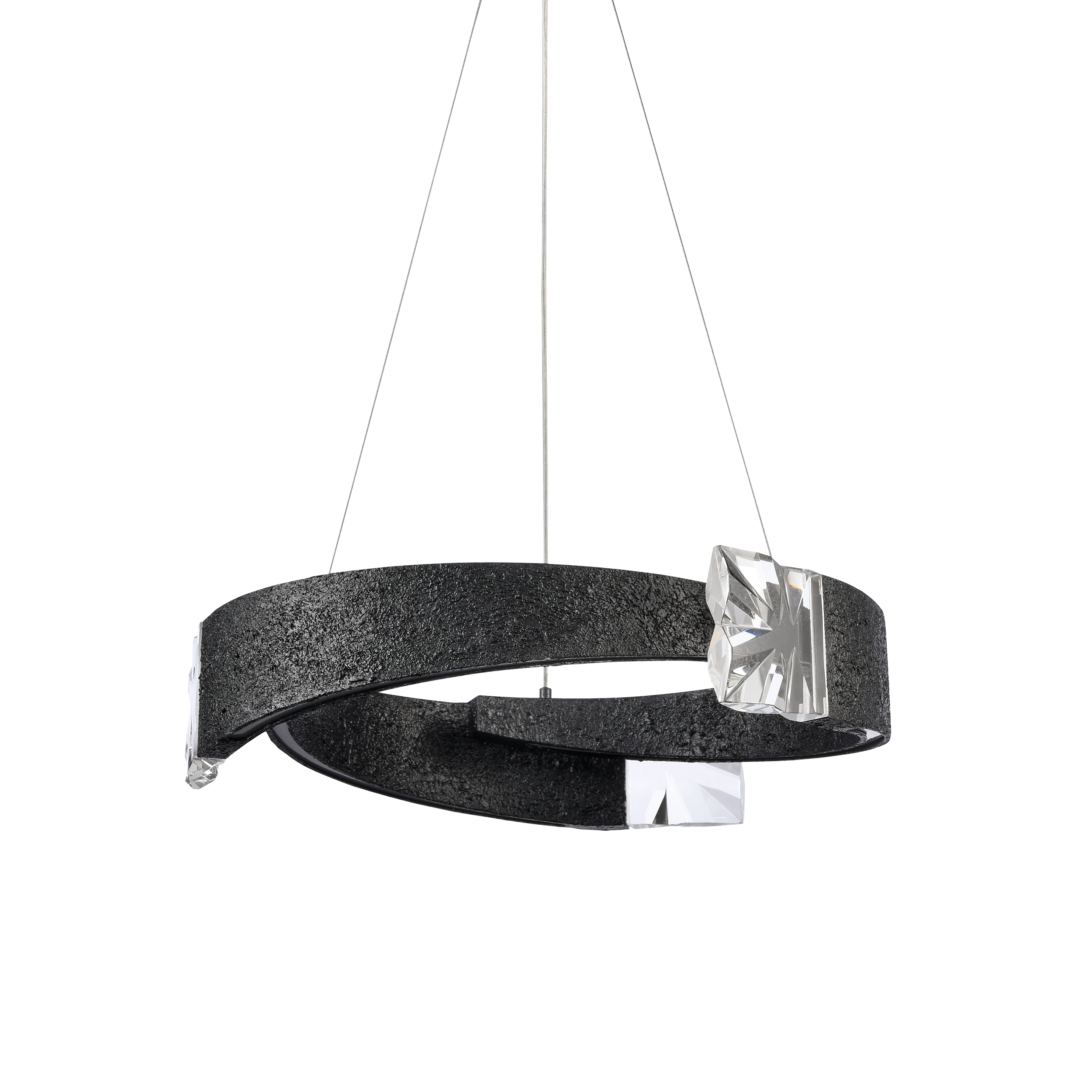 Arcus 25" Segmental Crystal Chandelier