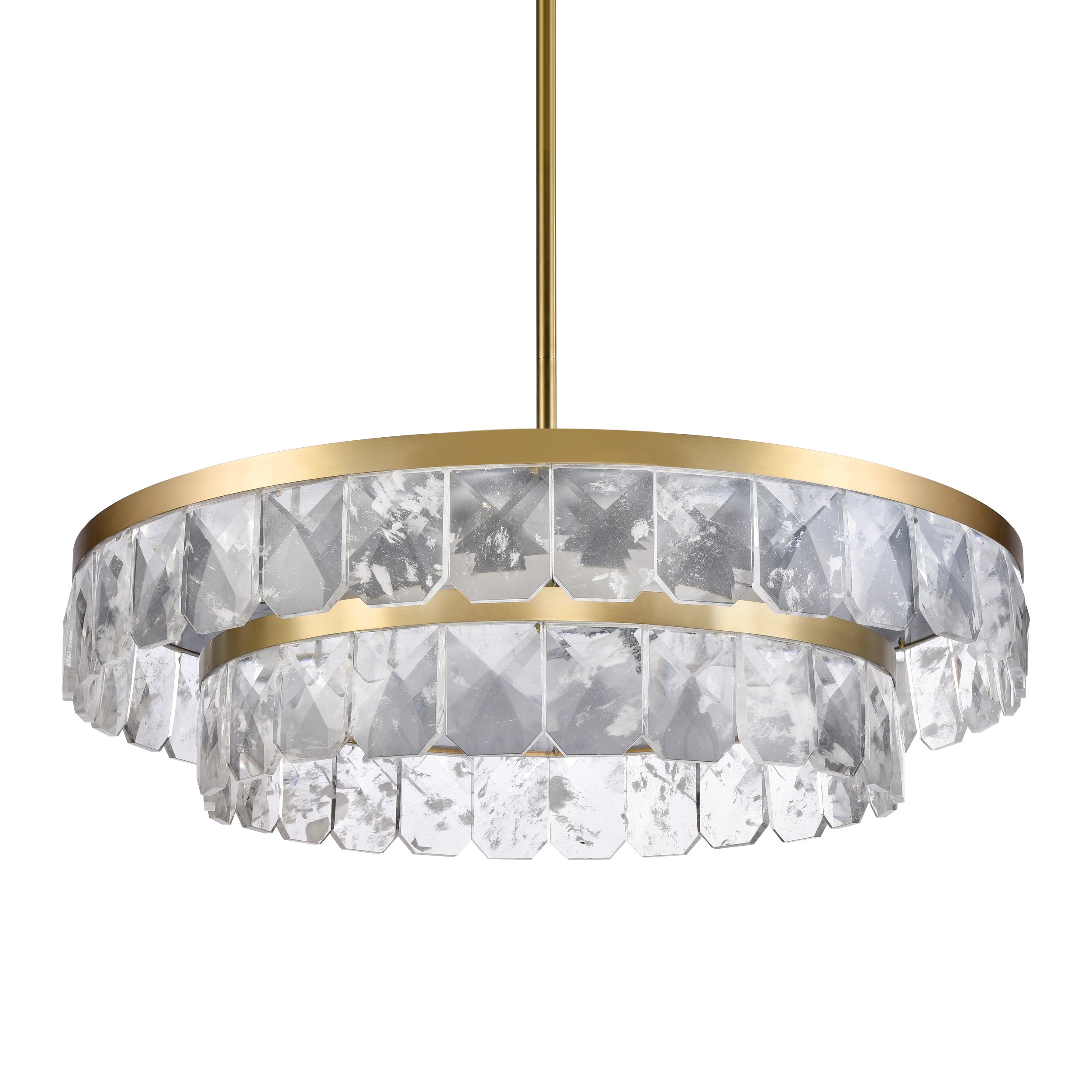 Odraz 44" 2-Tier Infused Crystal Chandelier
