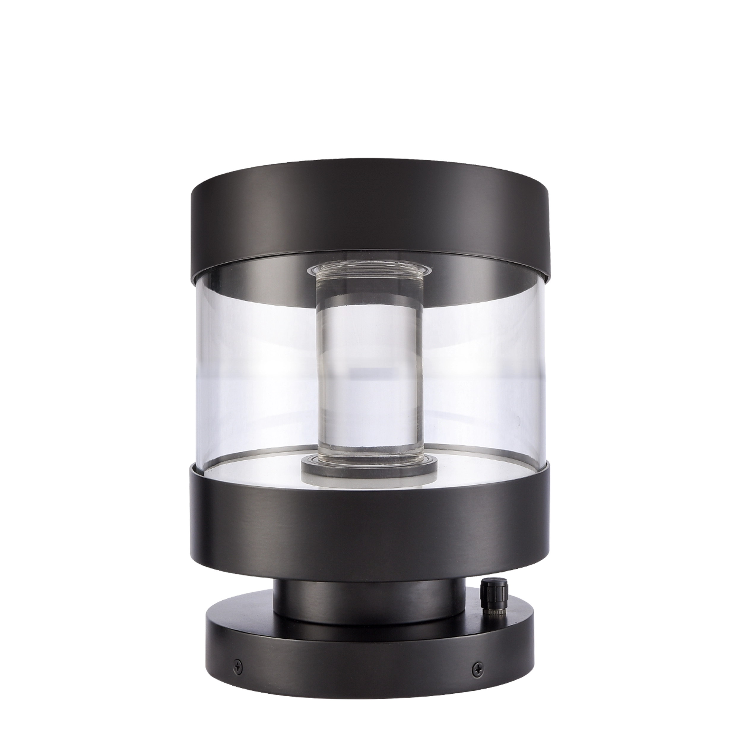 Claro 9" Round Glass Bollard