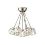 Parisian 15" Crystal Cluster Semi-Flush