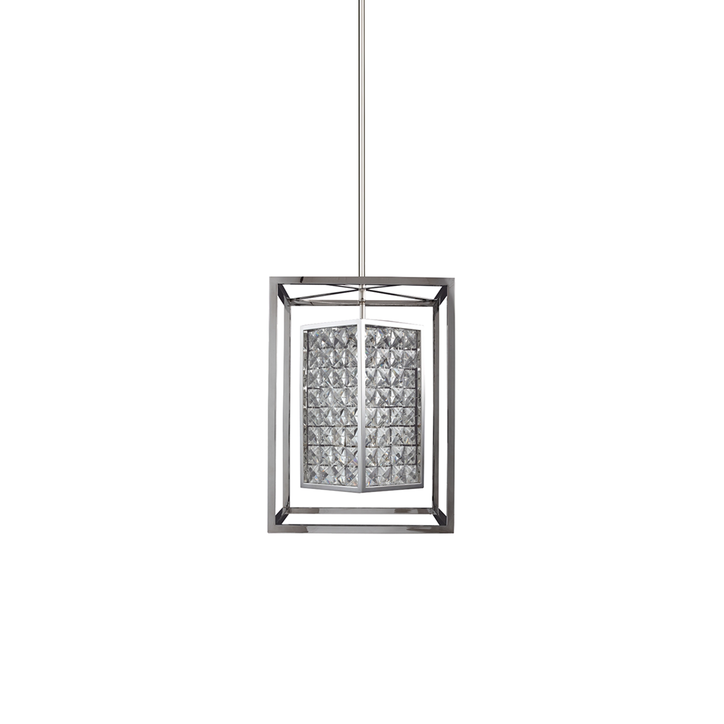 Struttura 8" Geometric Crystal Mini-Pendant