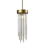 Waterfall Round Glass Mini-Pendant