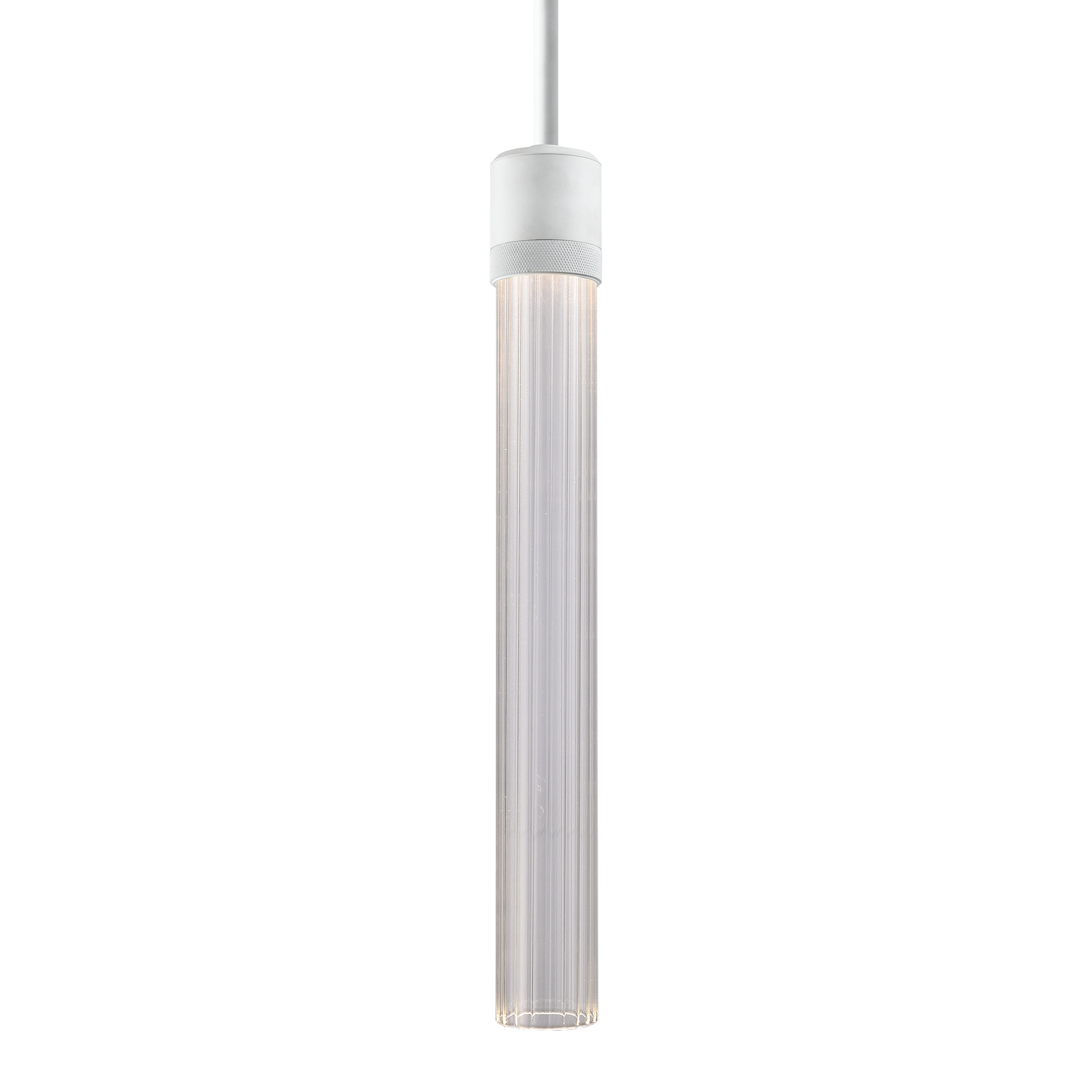 Zigrina 18" Fluted Glass Pendant
