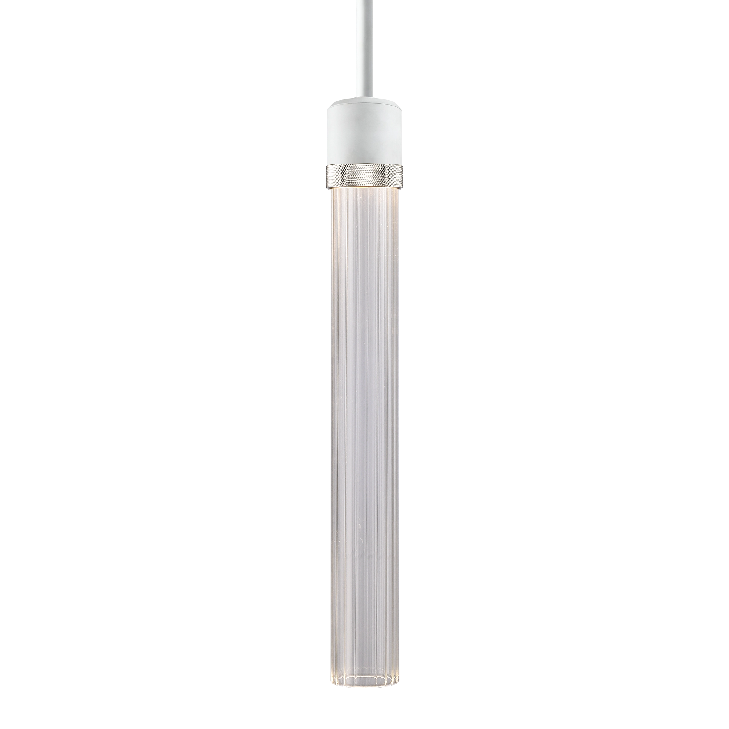 Zigrina 18" Fluted Glass Pendant