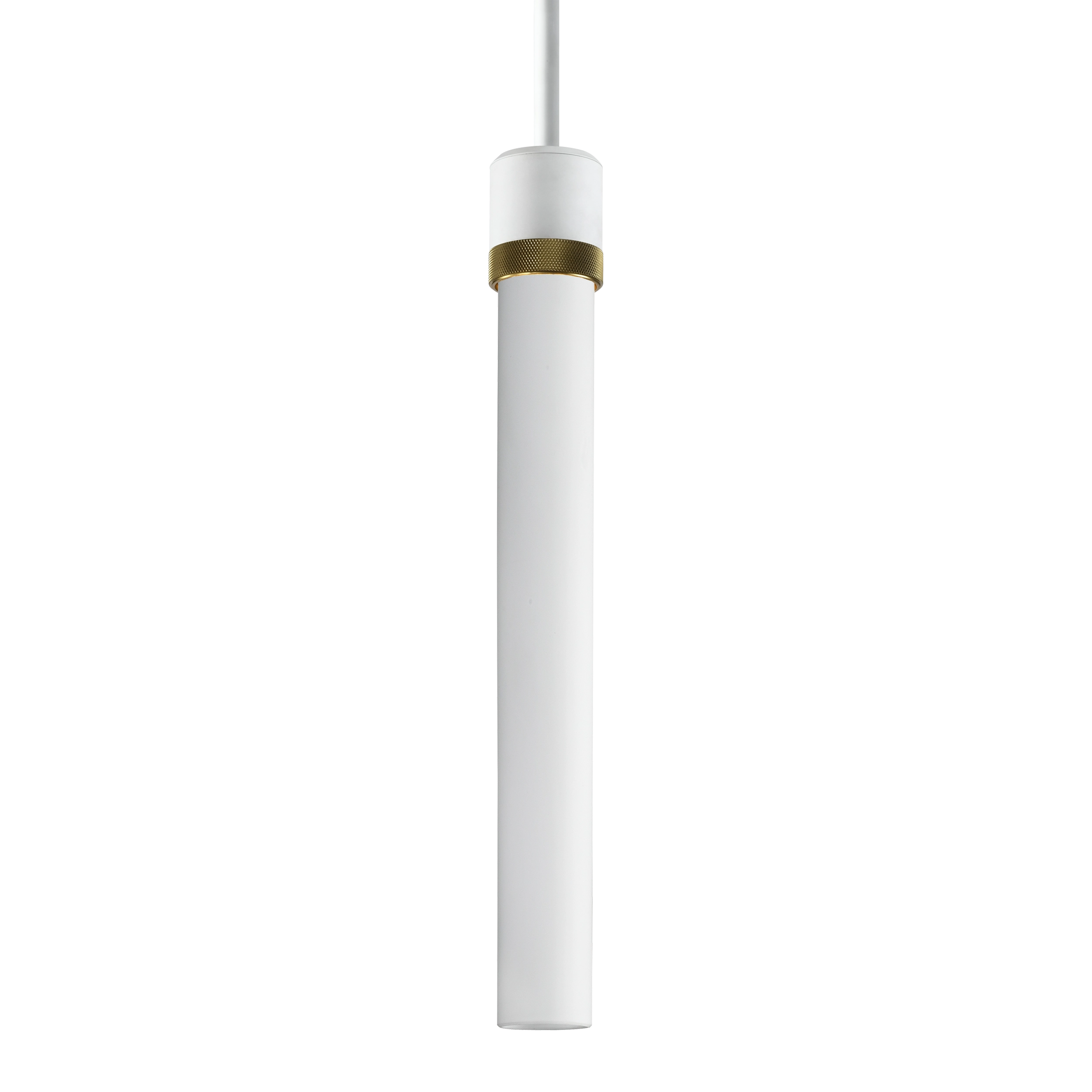 Zigrina 18" White Glass Pendant