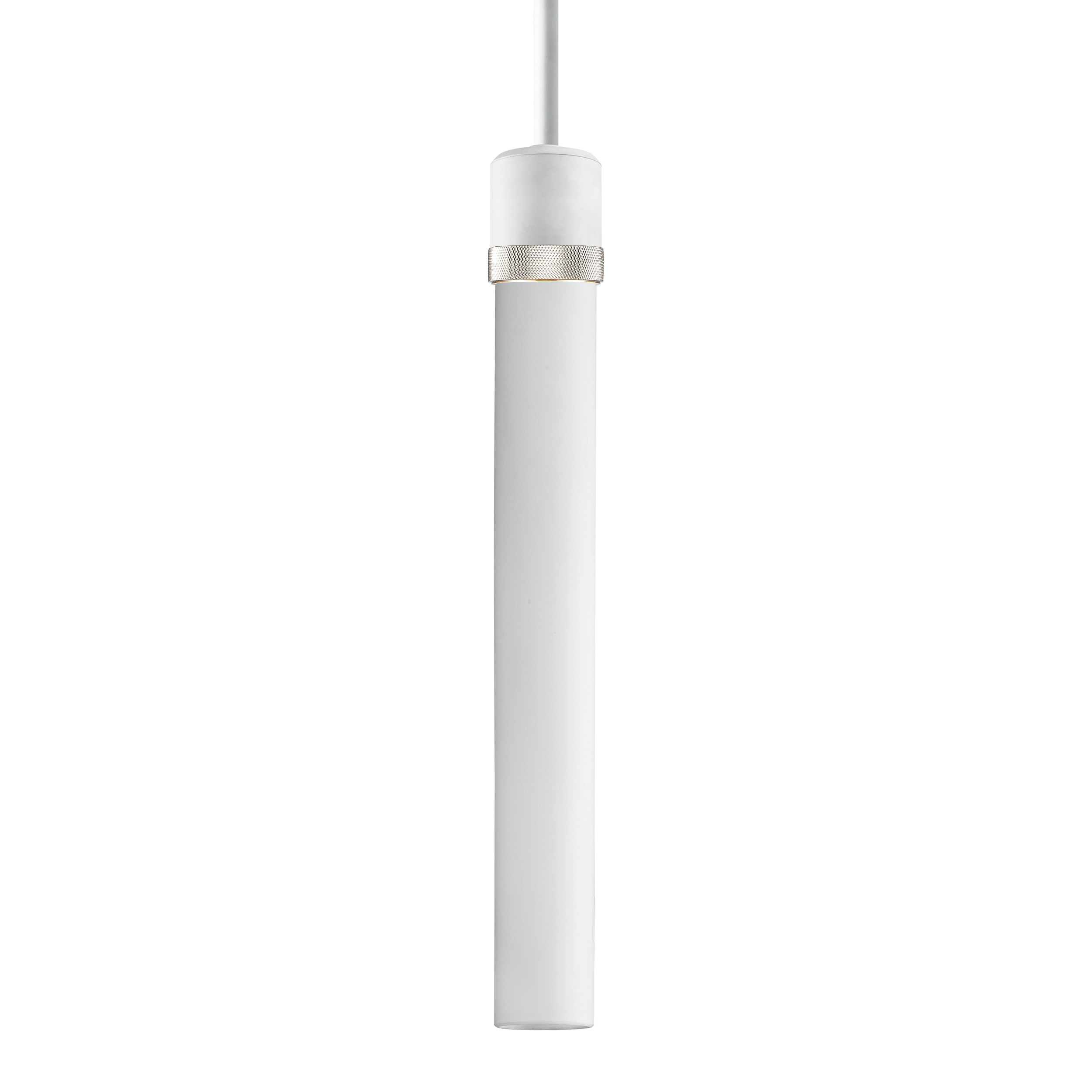 Zigrina 18" White Glass Pendant