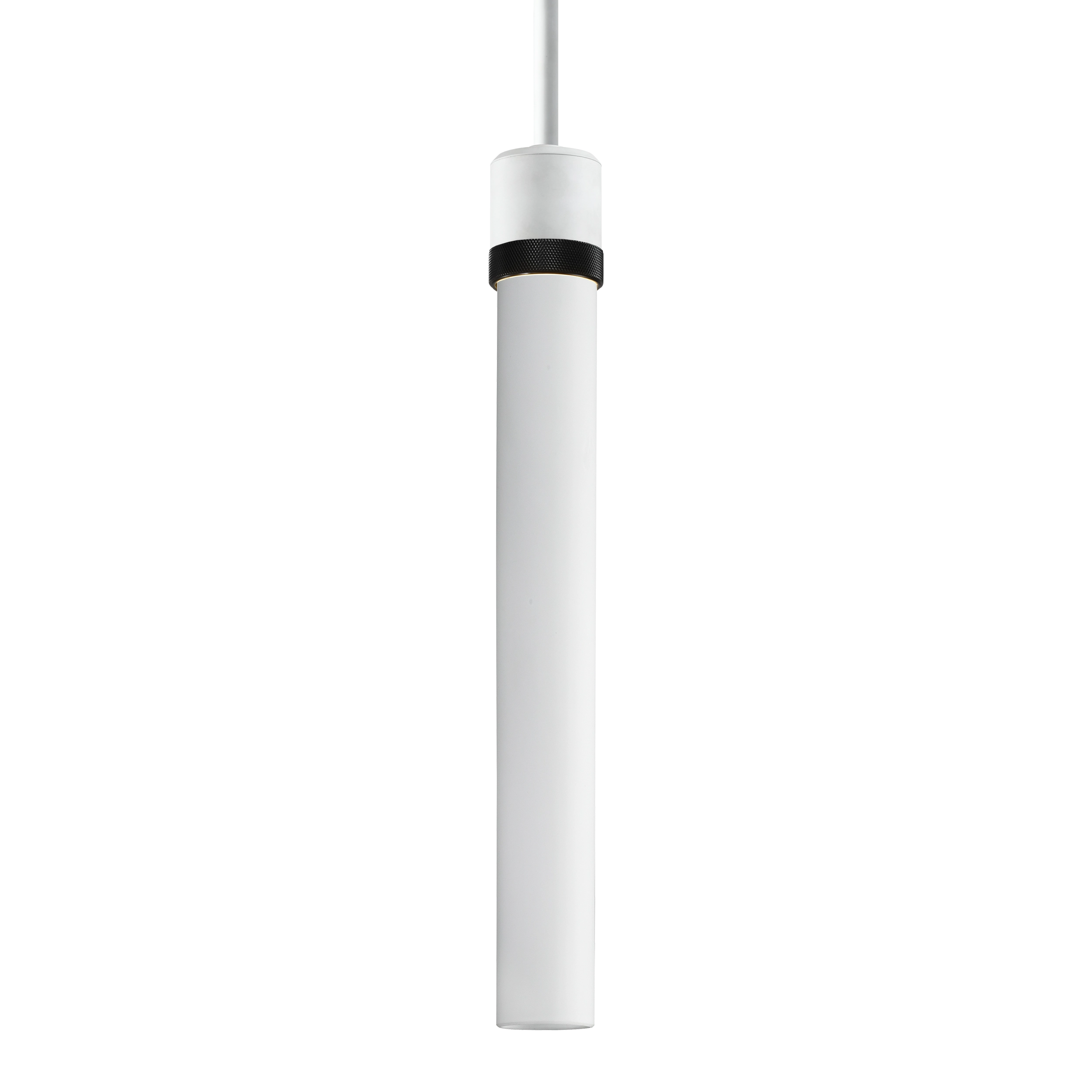 Zigrina 18" White Glass Pendant