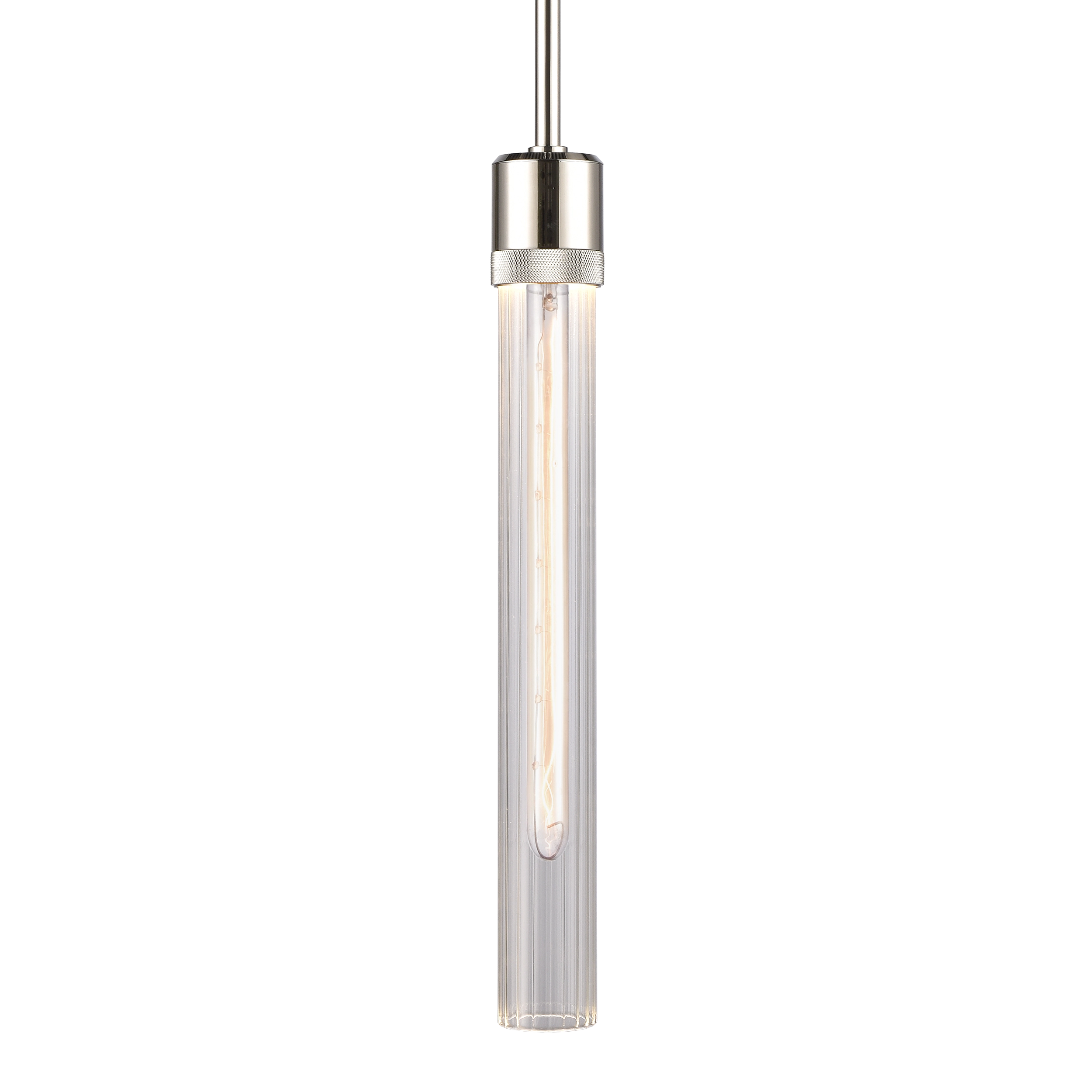 Zigrina 18" Fluted Glass Pendant