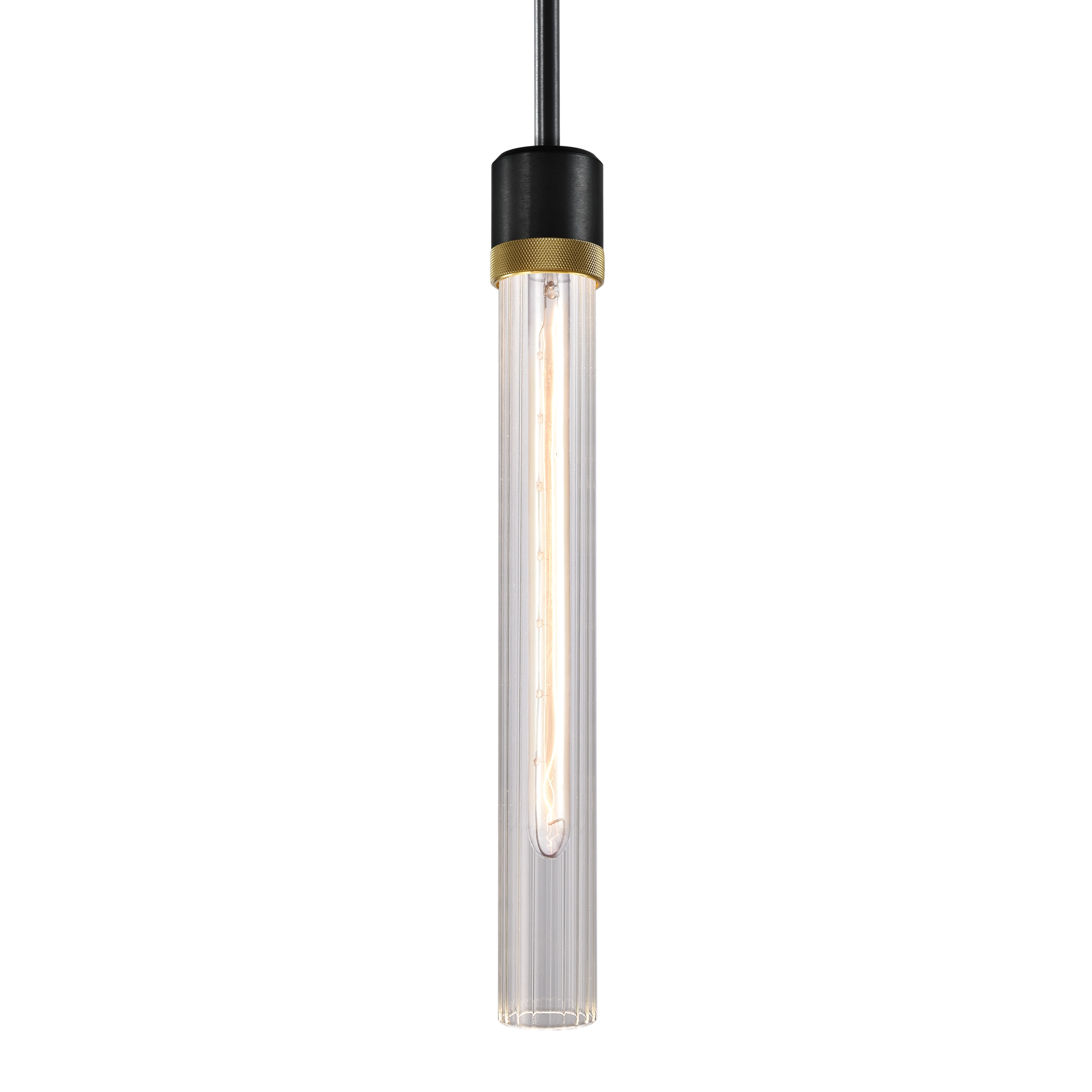Zigrina 18" Fluted Glass Pendant