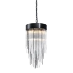 Waterfall 12" Round Glass Pendant