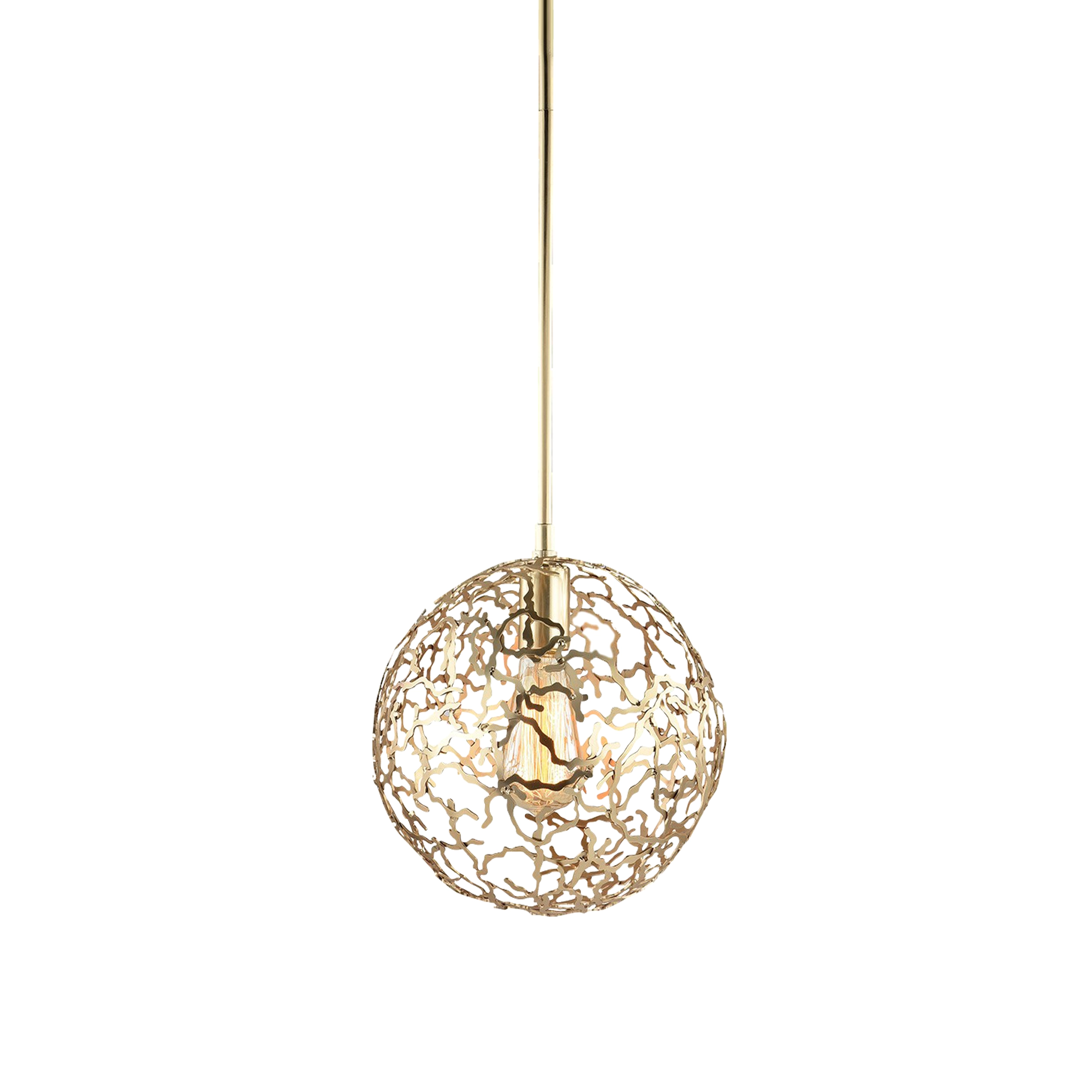 Helios 10" Organic Globe Pendant