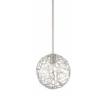 Helios 10" Organic Globe Pendant