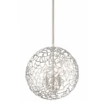 Helios 14" Organic Globe Pendant