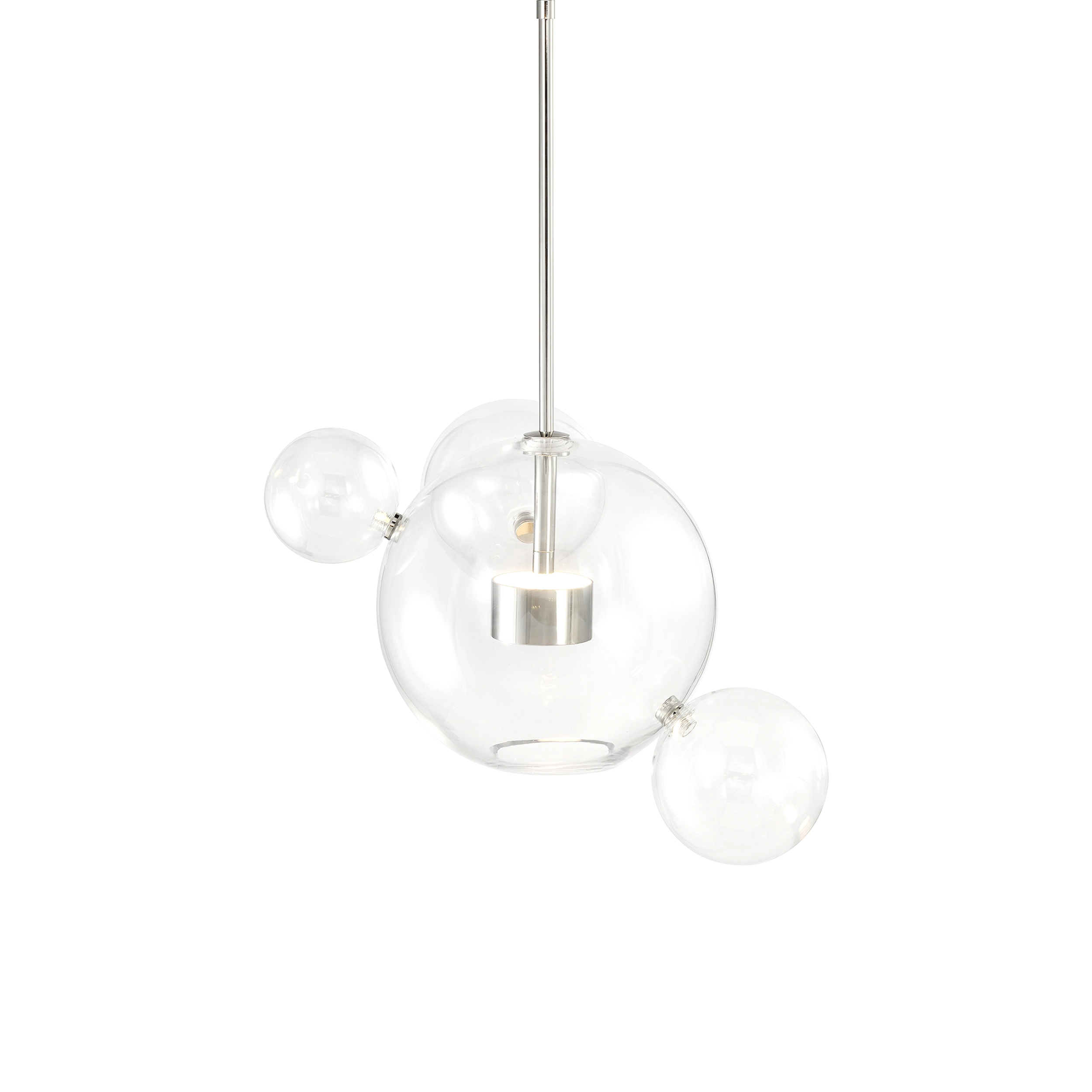 Satellite 22" Glass Globe Pendant