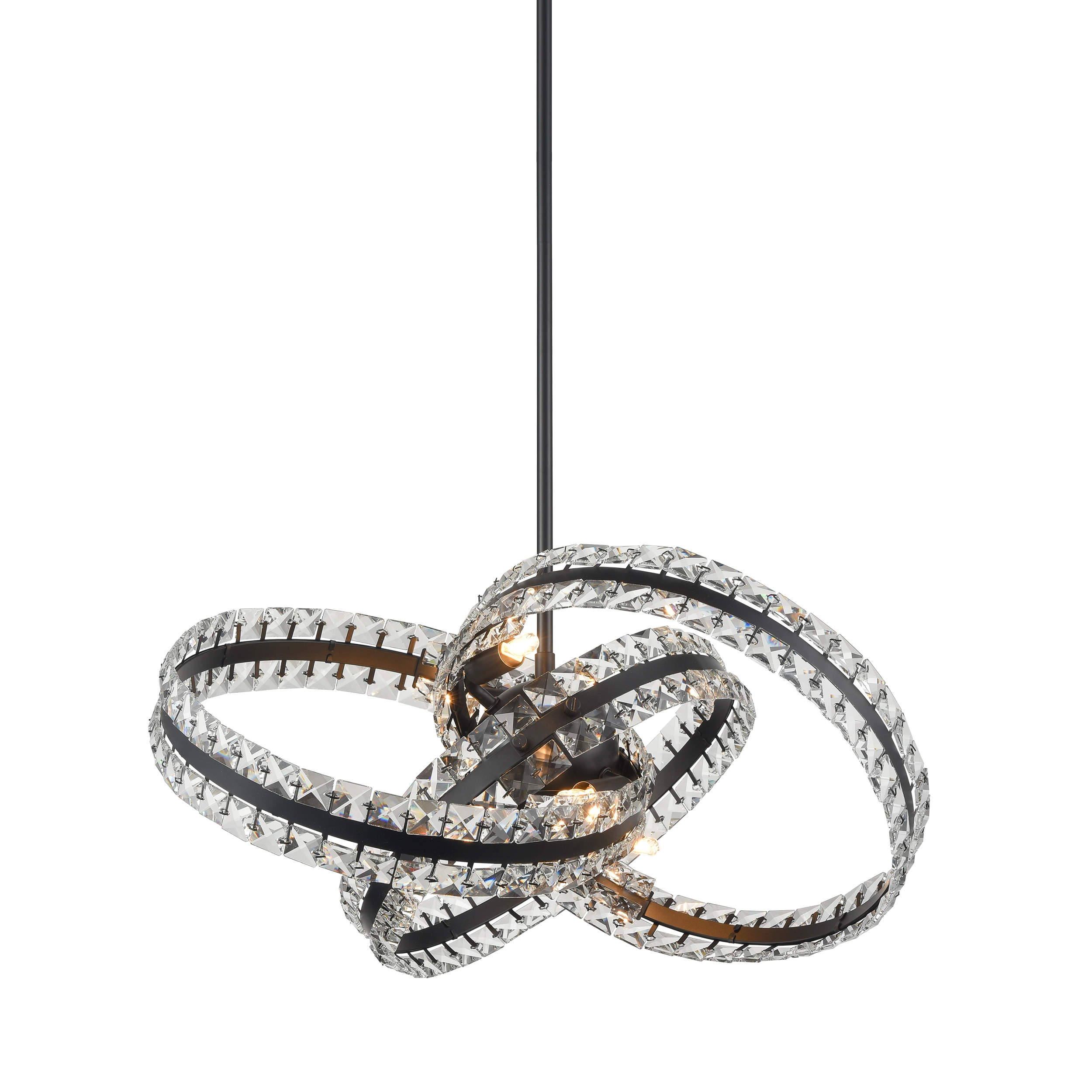 Knot 19" Orbital Crystal Pendant