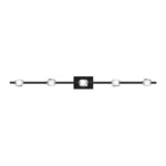 Diamante 47" Crystal Bath Bar